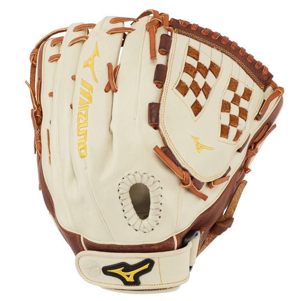 Mizuno Women's Classic Series Fastpitch Softball Glove 12.5" Silver/Brown (312774-BWI)